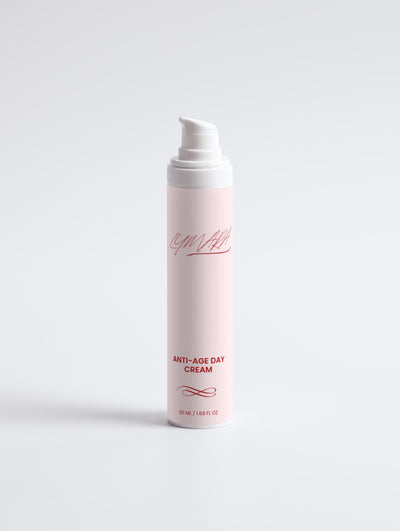 Anti-Age Day Cream bottle with velvety texture formula for youthful skin